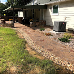 Stamped Concrete Wall 