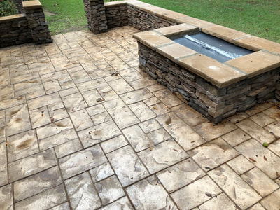 Stamped Concrete Patio 
